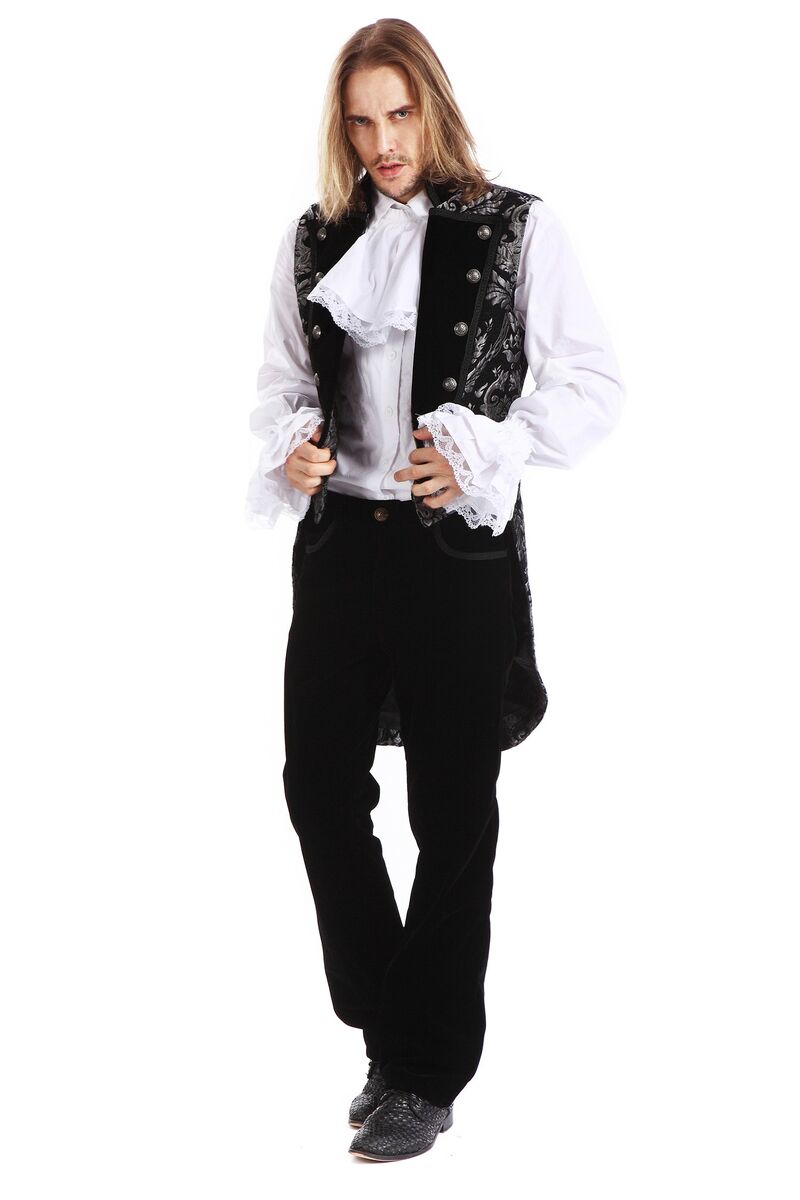 GILET ROYALISTE GOTHIQUE ARGENT