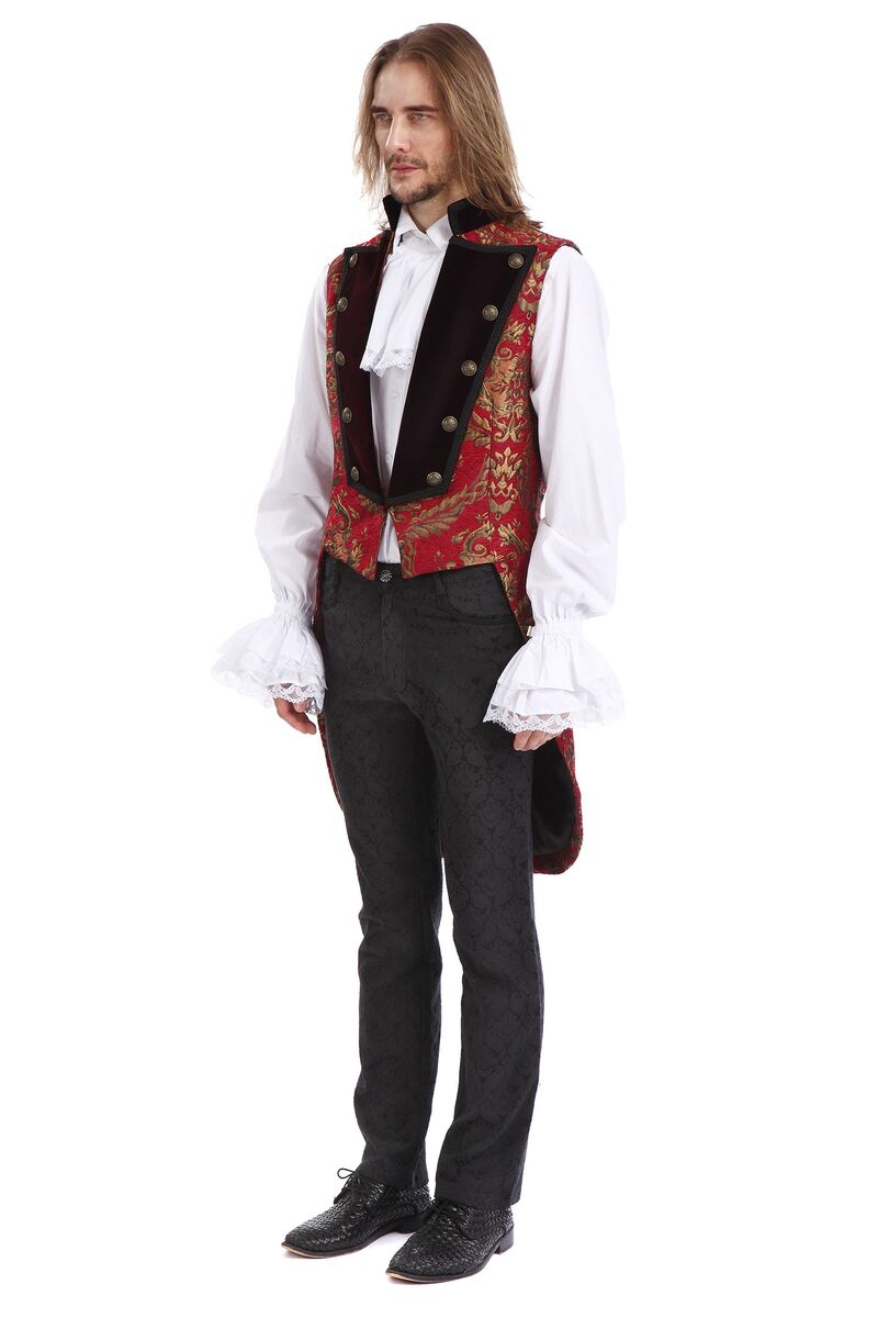 GILET ROYALISTE GOTHIQUE ROUGE