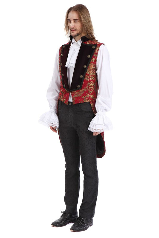 GILET ROYALISTE GOTHIQUE ROUGE