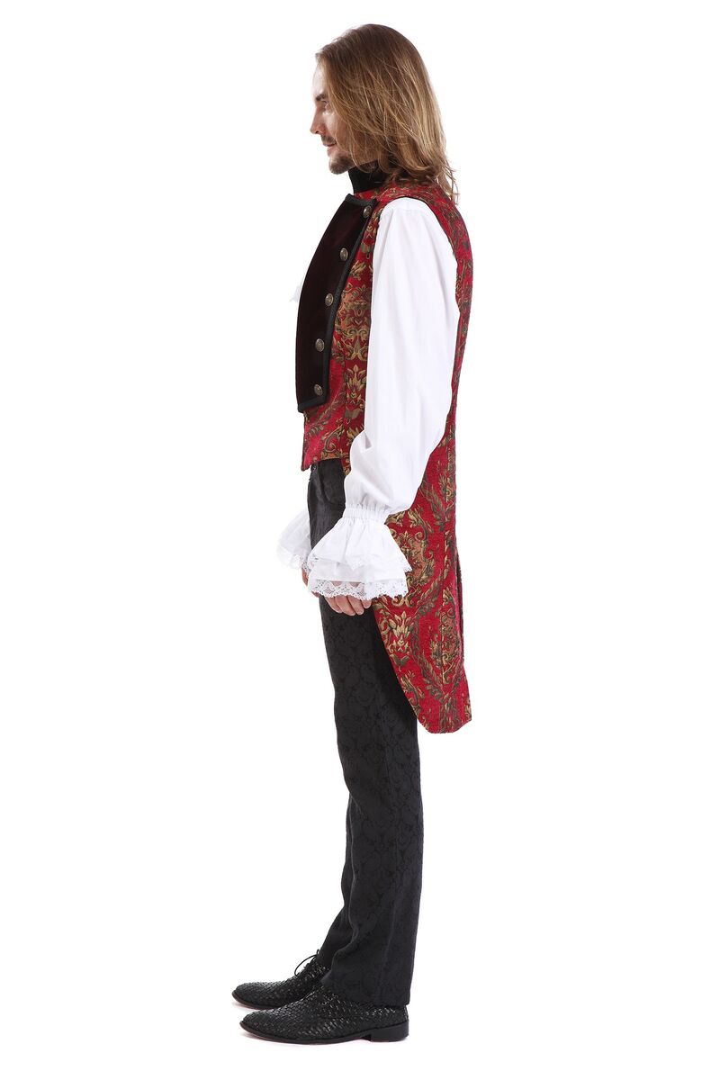 GILET ROYALISTE GOTHIQUE ROUGE