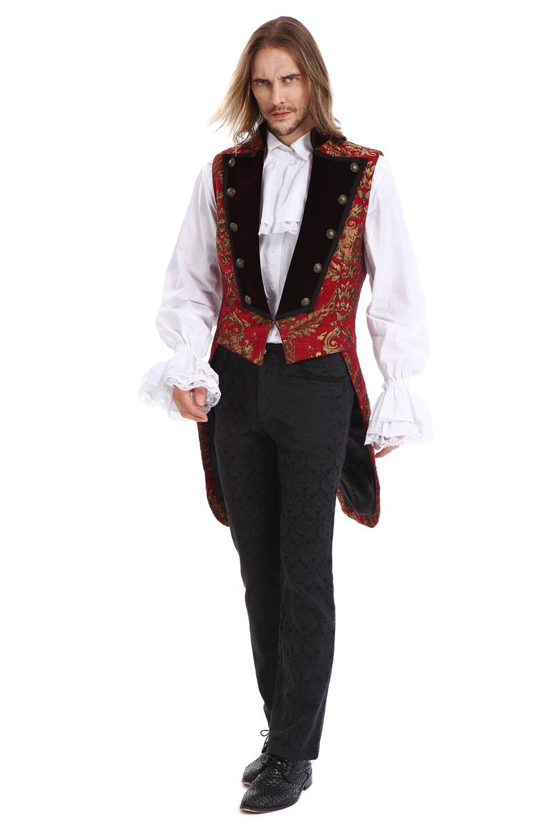 GILET ROYALISTE GOTHIQUE ROUGE