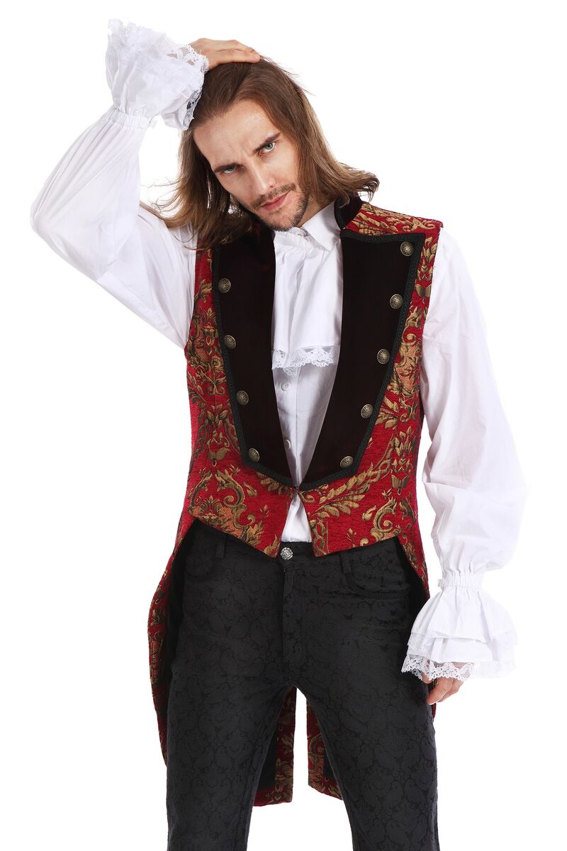 GILET ROYALISTE GOTHIQUE ROUGE