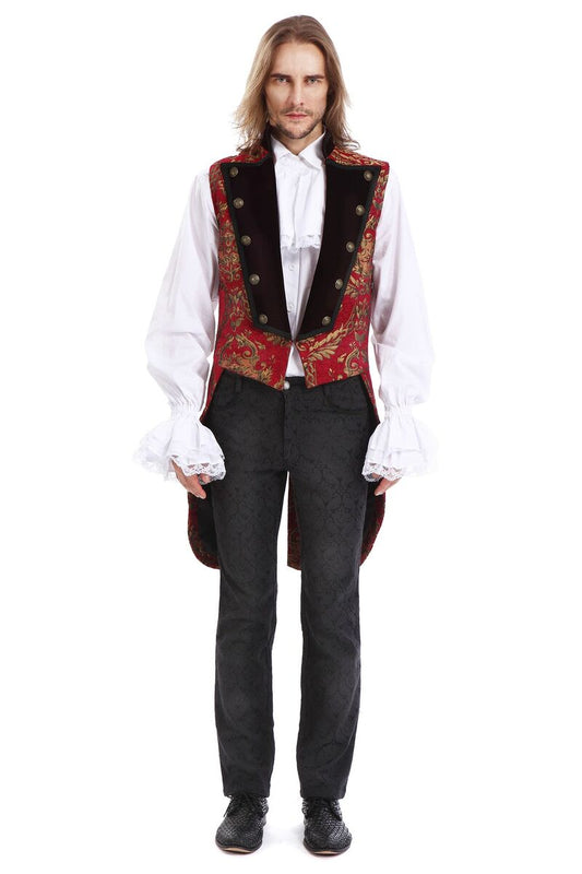 GILET ROYALISTE GOTHIQUE ROUGE