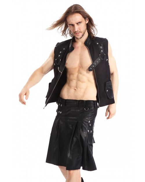 KILT HOMME SIMILI-CUIR