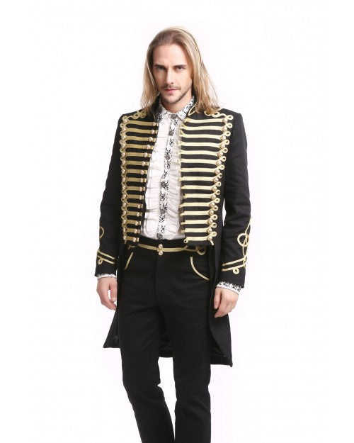 VESTE GOTHIQUE STYLE OFFICIER OR
