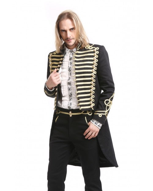 VESTE GOTHIQUE STYLE OFFICIER OR