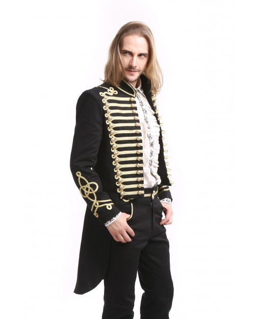 VESTE GOTHIQUE STYLE OFFICIER OR