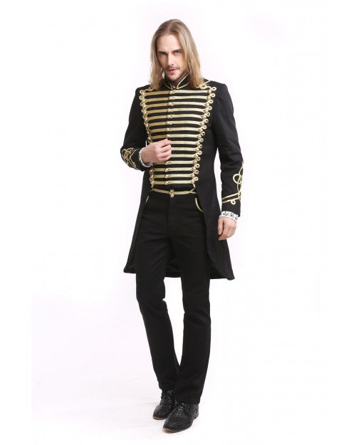 VESTE GOTHIQUE STYLE OFFICIER OR