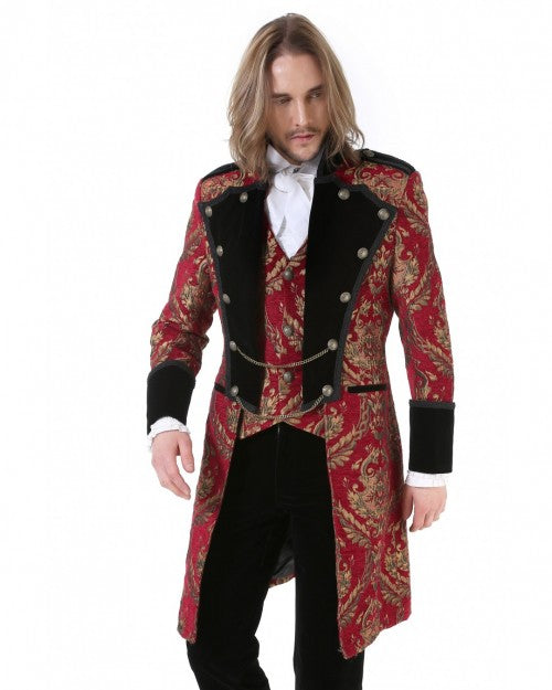 MANTEAU ROYALISTE ROUGE