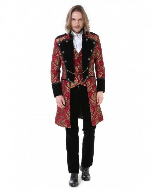 MANTEAU ROYALISTE ROUGE