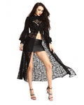 Manteau gothique en dentelle
