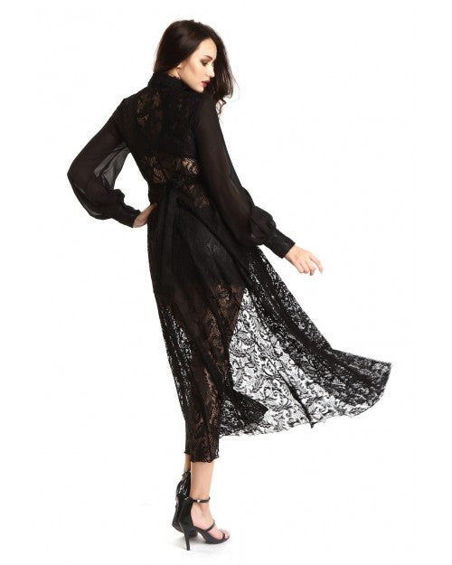 Manteau gothique en dentelle