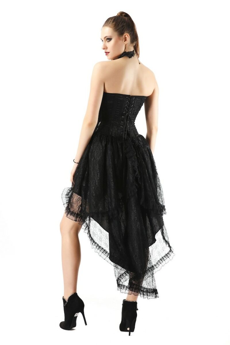 ROBE BUSTIER EN DENTELLE GOTHIQUE