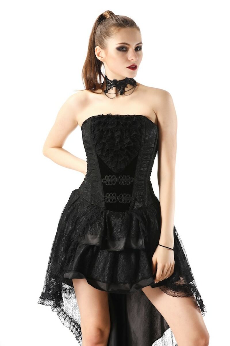 ROBE BUSTIER EN DENTELLE GOTHIQUE