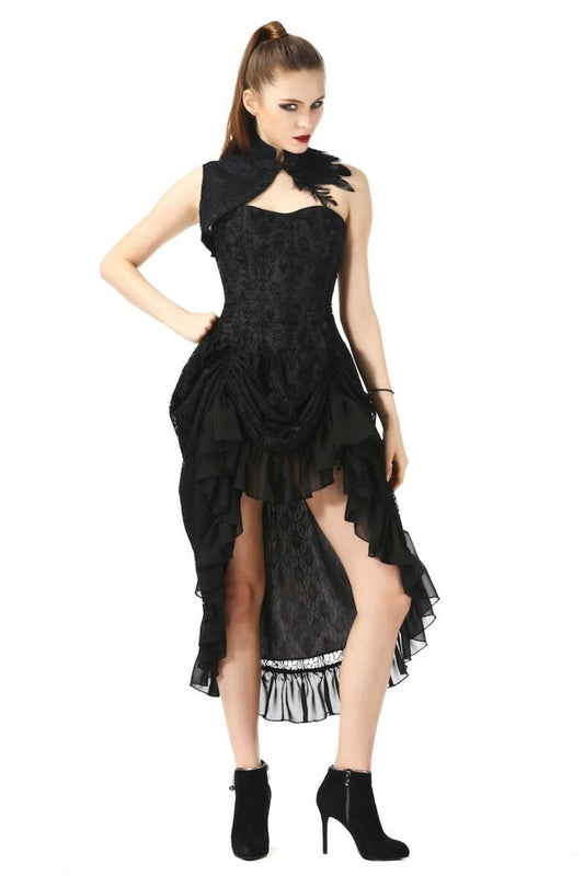 ROBE NOIR STYLE CABARET GOTHIQUE