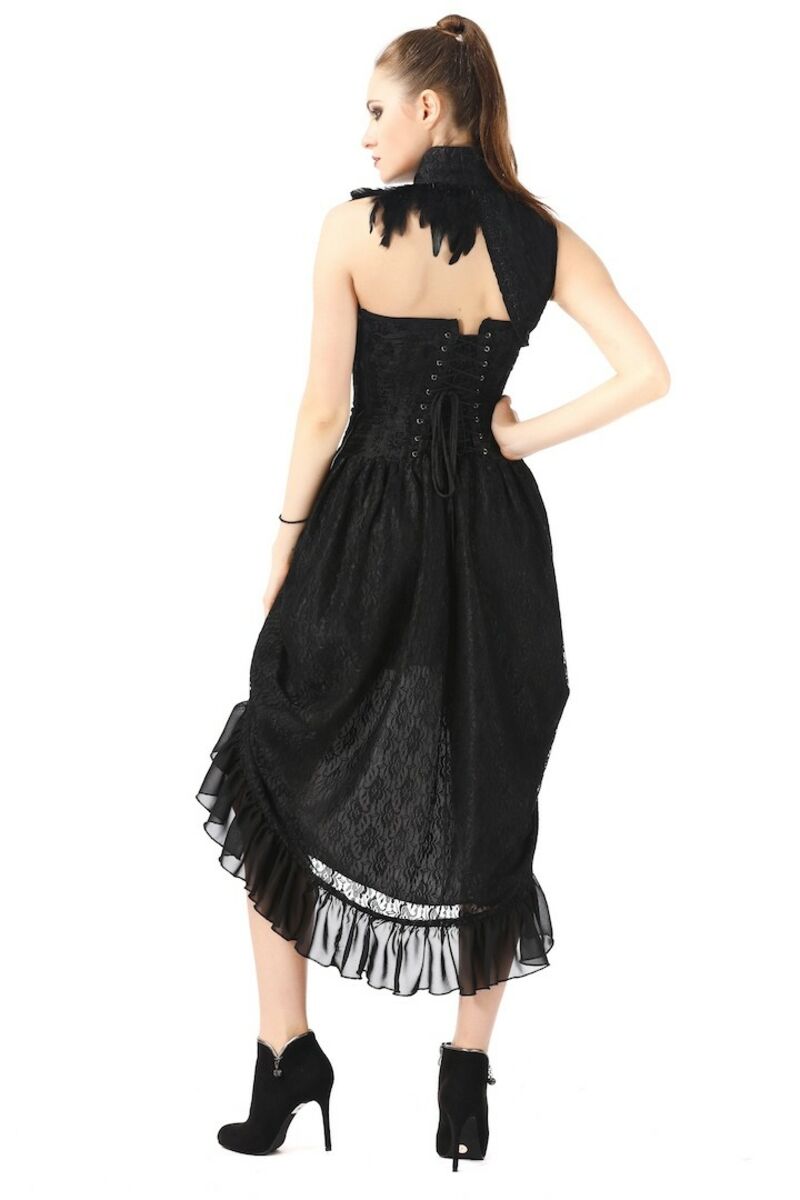ROBE NOIR STYLE CABARET GOTHIQUE