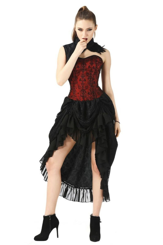 ROBE ROUGE STYLE CABARET GOTHIQUE
