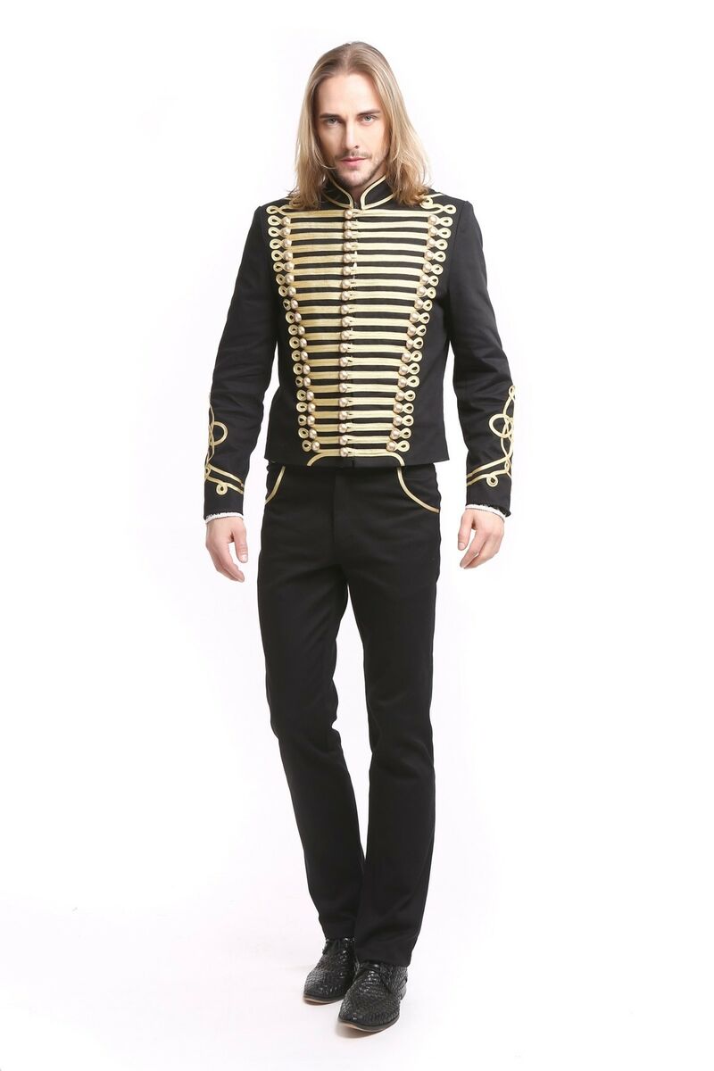 Veste officier pour homme Or