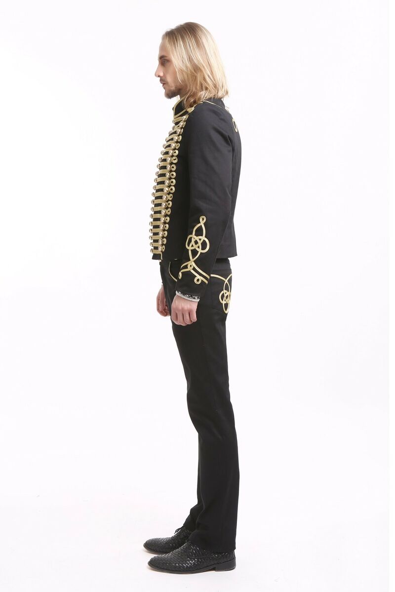 Veste officier pour homme Or