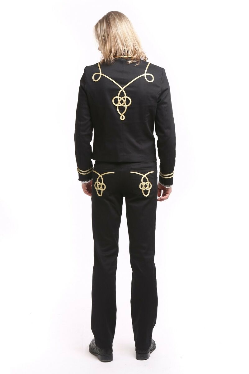 Veste officier pour homme Or