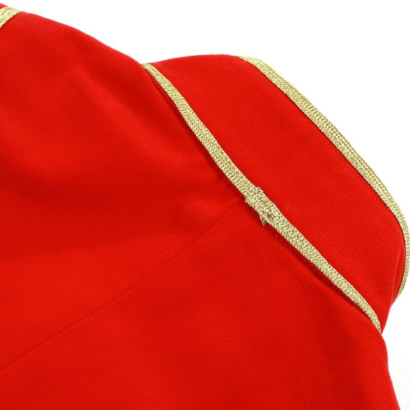 Veste officier style gothique rouge